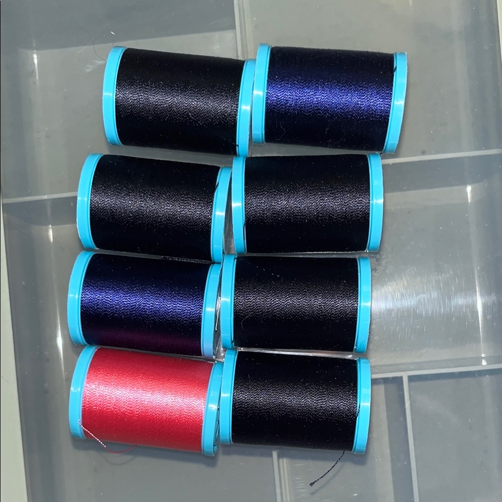 Coats and Clark Eloflex Sewing Thread Set - Pink, Black, Blue - Picture 2 of 4